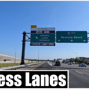 NEW I-4 Express Lanes from Orlando to Altamonte Springs in 4K | Newly opened Express Toll Complete