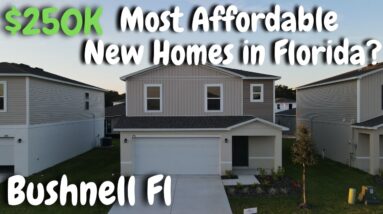 $250K New Construction Homes For Sale in Bushnell Florida! | Most Affordable New Homes in Florida?