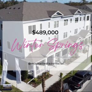 New Construction Luxury Townhome in Winter Springs, FL for $489,000