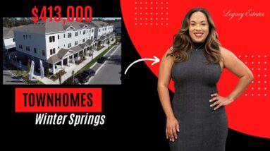 Luxury Townhomes in Winter Springs starting at $413,000! Aloma Model by Dream Finders