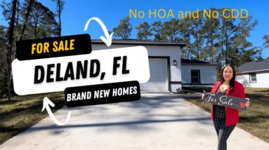 New MOVE IN ready homes in DeLand! No HOA or CDD 🫣