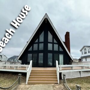 The A-Frame Beach House in Smith Point, Shirley New York | AirBnB Home Tour