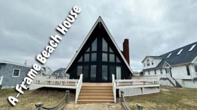 The A-Frame Beach House in Smith Point, Shirley New York | AirBnB Home Tour