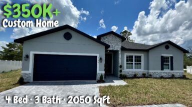 Tour of a $350K Custom Built Home For Sale in Central Florida