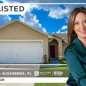 JUST LISTED In Kissimmee, FL | 3 Bedroom Home for Sale Near Disney World | Florida Houses for Sale