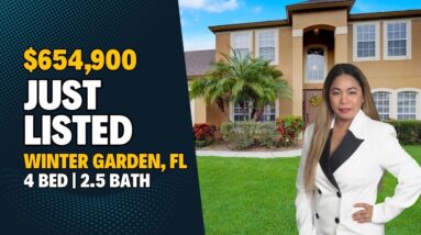 JUST LISTED In Winter Garden, FL | 4 Bedroom Home for Sale Near DISNEY | Florida Houses for Sale