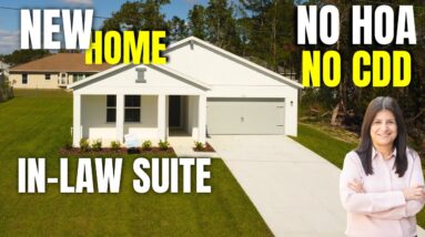 New Construction home with PRIVATE IN-LAW SUITE- NO HOA - NO CDD