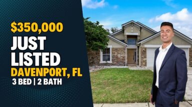 JUST LISTED In Davenport, FL | 3 Bedroom Home for Sale Near Crystal Lake | Florida Houses for Sale