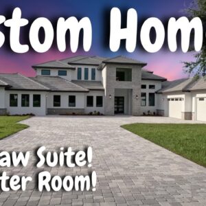 7009 SqFt Custom Home with an In-Law Suite + Disaster Room Sitting on 5 Acres of Land!