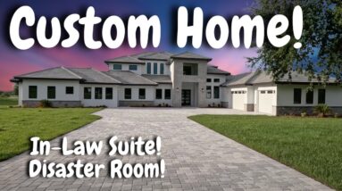 7009 SqFt Custom Home with an In-Law Suite + Disaster Room Sitting on 5 Acres of Land!