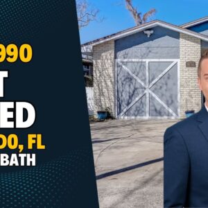 JUST LISTED In Orlando, FL | 3 Bedrooms & 2 Bathrooms | Florida Houses for Sale