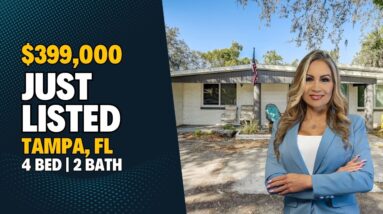 JUST LISTED In Tampa, FL | 4 Bedrooms & 2 Bathrooms | Florida Houses for Sale